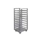 image of Dinex DXPR618U Roll-In Universal Rack, Holds (18) 18" X 26" Trays, 3" Slide Spacing