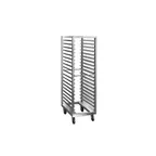 image of Dinex DXPRIA58182616 Front & Rear Loading Roll-In Refrigerator Rack, Angle Guides for (16) 18" x 26" Sheet Pans