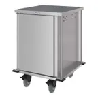 image of Dinex DXPTQC2T1D12 Enclosed Meal Delivery Cart with 12 Trays, 1 Door