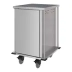 image of Dinex DXPTQC2T1D14 Enclosed Meal Delivery Cart with 14 Trays, 1 Door