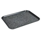 image of Dinex DXSMC1418NSM03 Patient Tray 14" x 18" Black Fiberglass Rectangular Non‑Skid NSF - Case