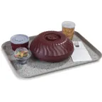 image of Dinex DXSMC1418NSM31 Patient Tray, 14" x 18" Brown Fiberglass, Non‑Skid, Dishwasher‑Safe - 1/Case