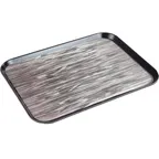 image of Dinex DXSMC1520NSQ03 Patient Tray, 15" x 20" Fiberglass Black, Non‑Skid, Stain‑Resist, NSF - 1/Case