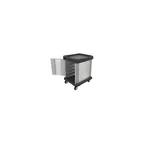 image of Dinex DXSU2T1D10 Stainless Steel 10 Trays TQ Supreme Meal Delivery Cart w/ 1 Door