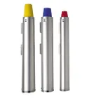image of Dispense‑Rite ADJ‑NS‑31 Cup Dispenser, Adjustable, 25½” Tube, Rim 2‑7⁄8”‑3½”, Stainless Steel