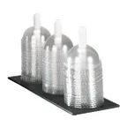 image of Dispense-Rite FDL-3 Dome Lid Organizer, 9"H x 5"W x 14-1/2"D, Countertop, 3 Section