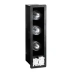 image of Dispense-Rite FMVDL-3 Dome Lid Organizer, 3-Section, 26" H x 7" W x 8" D, Black Polystyrene