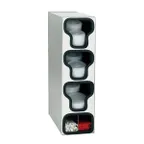 image of Dispense-Rite TLO-3SS Lid & Straw Organizer, 24-1/2"H x 6-1/2"W x 14"D, 3 Section