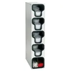 image of Dispense-Rite TLO-4SS Lid & Straw Organizer, 32-1/2"H x 6-1/2"W x 14"D, 4 Section