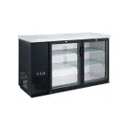 image of Dukers Appliance Co DBB48-H2 49" Refrigerated Back Bar Cabinet w/ 2 Glass Doors, 11.23 Cu Ft