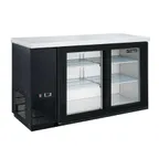 image of Dukers Appliance Co DBB48-S2 49" Refrigerated Back Bar Cabinet w/ 2 Glass Doors, 11.23 Cu Ft