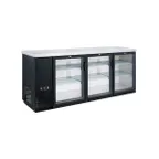 image of Dukers Appliance Co DBB72-H3 73" Refrigerated Back Bar Cabinet w/ 3 Glass Doors, 19.2 Cu Ft