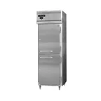 image of Continental Refrigerator D1RFESNSSHD 28" 1-Section Reach-In Refrigerator/Freezer Combo w/ 2 Half Solid Doors