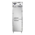 image of Continental Refrigerator D1RFSNSAHD 26" 1-Section Reach-In Refrigerator/Freezer Combo w/ 2 Half Solid Doors