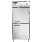 image of Continental Refrigerator D1RFXNHD 36" 1-Section Reach-In Refrigerator Freezer Combo w/ 2 Half Solid Doors