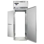 image of Continental Refrigerator D1RINRT 35" 1-Section Roll-Thru Refrigerator w/ 2 Solid Doors, Stainless Steel Front Aluminum Ends