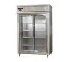 image of Continental Refrigerator D2RNSASGD 52" 2-Section Reach-In Refrigerator w/ 2 Sliding Glass Doors, Stainless Steel Exterior, 50 cu. ft.