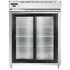 image of Continental Refrigerator D2RENSGD 57" 2-Section Reach-In Refrigerator w/ 2 Sliding Glass Doors, 52 cu. ft.