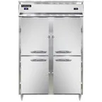 image of Continental DL2RF-PT-HD 52" 2-Section Pass-Thru Refrigerator Freezer Combo w/ 8 Half Solid Doors