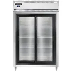 image of Continental Refrigerator D2RSNSGD 52" 2-Section Reach-In Refrigerator w/ 2 Glass Sliding Doors, 32 cu. ft.