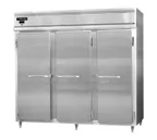 image of Continental Refrigerator D3RENSS 85" 3-Section Reach-In Refrigerator w/ 3 Solid Doors, All Stainless Steel, 75 cu. ft.