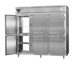image of Continental DL3RRF-PT-HD 78" 3-Section Pass-Thru Refrigerator Freezer Combo w/ 12 Half Solid Doors