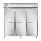 image of Continental D3RRFNPT 78" 3-Section Pass-Thru Refrigerator Freezer Combo w/ 6 Solid Doors