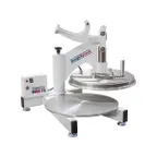 image of DoughXpress DMS-18-120 18" Manual Pizza Dough Press with Single Heat and Analog Temperature Control