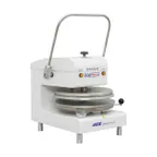 image of DoughXpress D-TXM-2-18-W 18" White Dual Heat Manual Tortilla/Pizza Dough Press, 3100W, 220V