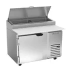 image of Beverage Air DP46HC 46" 1-Section Refrigerated Pizza Prep Table w/ 1 Door, 12 cu. ft.
