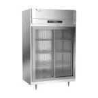 image of Victory DRS-2D-S1-LD-HC 52" Two Section Reach-In Refrigerator w/ 2 Sliding Full Glass Doors, Stainless Steel, 45 cu. ft.