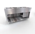 image of Duke 316-FCP-25PG-N7 60" Aeroserv™ Flush Mount Cold Pan Unit, Refrigerated, (4) Pan