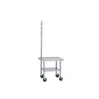image of Duke 492A-3024 Mixer Stand, Open Base with Adjustable Undershelf, Stainless Top