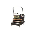 image of Dutchess Bakers DUT/D-TXM-2-18-WH 18" Dual Heat White Manual Tortilla/Pizza Dough Press, 4000W,220V