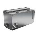 image of Beverage Air DW64HC-S-29 65" Deep Well Bottle Cooler w/ 2 Sliding Lids, 4 Dividers, 18.5 cu. ft.