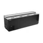 image of Beverage Air DW94HC-B 95" Deep Well Bottle Cooler w/ 4 Sliding Lids, 6 Dividers, 28.63 cu. ft.