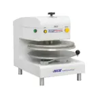 image of DoughXpress DXE-W 18" Electromechanical Automatic Pizza Dough Press with Single Heat and Digital Temperature Control