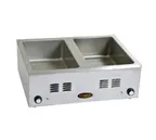 image of Eagle Group 1220FW2-120 Countertop Food Pan Warmer, (2) 12"x20" Pan Openings, Wet & Dry Operation