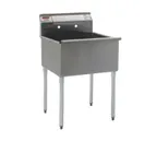 image of Eagle Group 2124-1-16/4-1X 25" One Compartment Sink, 24"W x 21"L Bowl Without Drainboards