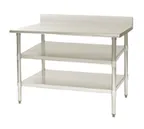 image of Eagle Group 24120SADJUS-18/4 Work Table Undershelf, 120"W X 24"D, Adjustable
