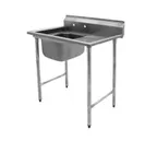 image of Eagle Group 412-16-1-18R-X 38" One Compartment Sink, 16"W x 20"L Bowl With Right-Hand Drainboards