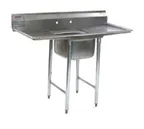 image of Eagle Group 412-16-1-24 66" One Compartment Sink, 16"W x 20"L Bowl With 2 Drainboards