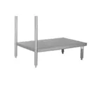 image of Eagle Group 606479-X 24" Stainless Steel Dishtable Undershelf w/ 24"D, Bullet Feet