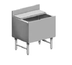 image of Eagle Group B28IC-22-7 28" Stainless Steel Underbar Ice Bin with 7-Circuit Cold Plate
