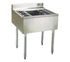 image of Eagle Group B3CT-22-7 36" Underbar Ice Bin with Cold Plate and Eight Bottle Holders