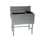 image of Eagle Group BCT36L-24 36" Underbar Ice Bin, 85 lbs. Cap, 8-Bottle Storage, Sliding Cover