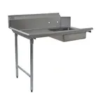 image of Eagle Group BPSDT-84L-16/3 84" Straight Soiled Dishtable w/ Left Table, Sink with Basket Drain