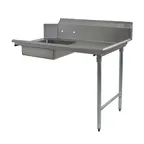 image of Eagle Group BPSDT-84R-16/3 84" Straight Soiled Dishtable w/ Right Table, Sink with Basket Drain