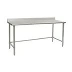 image of Eagle Group BPT-2424STEB-BS 24" Open Base Work Table, S.Steel Base / 4-1/2" Backsplash - Flyer