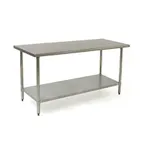 image of Eagle Group BPT-2430SB 30" Open Base Work Table with Undershelf - Without Backsplash / Heavy Gauge